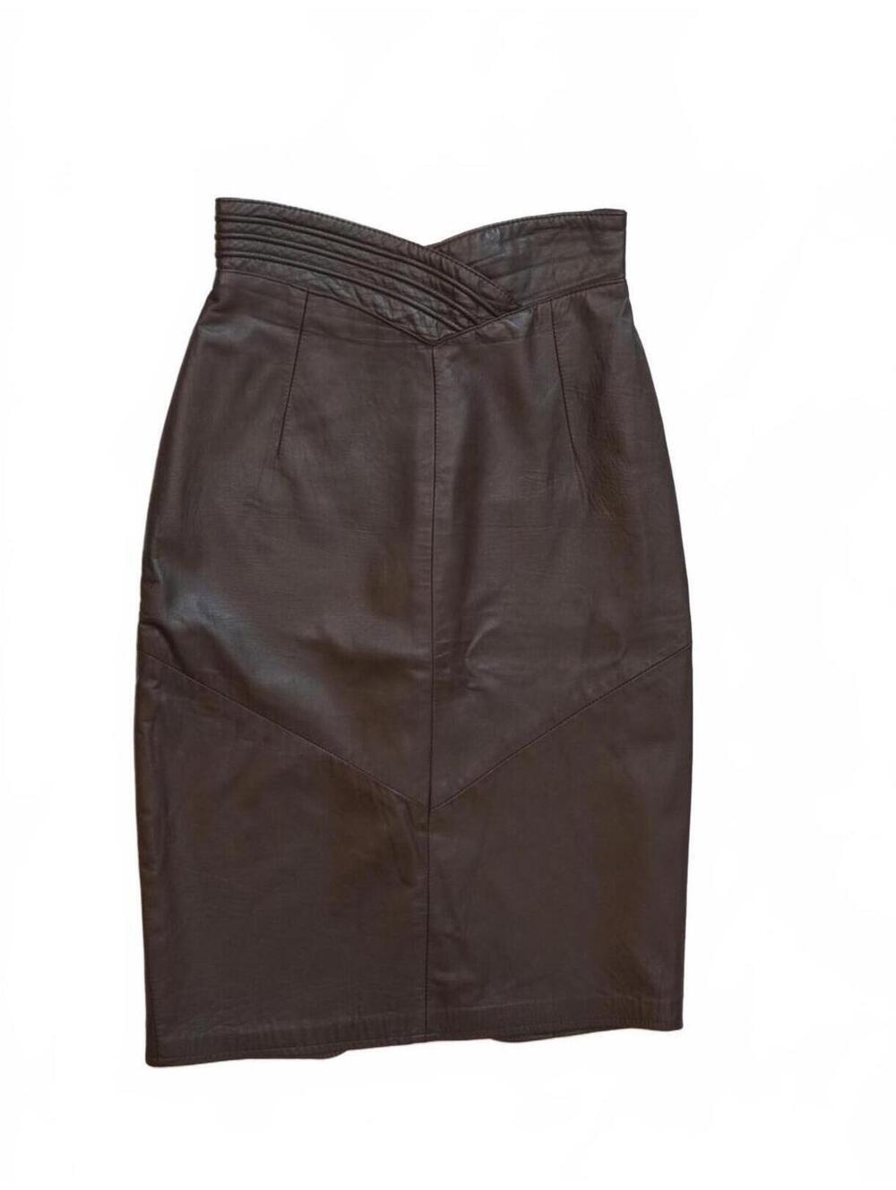 Danier Leather High waisted pencil skirt vintage‎ made in canada